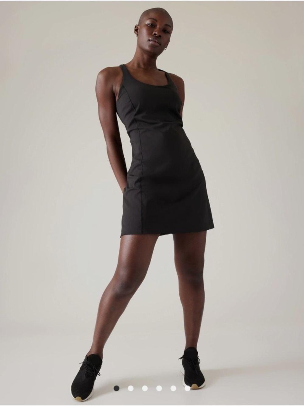 Athleta Ultimate Ease Dress Black Mini S
